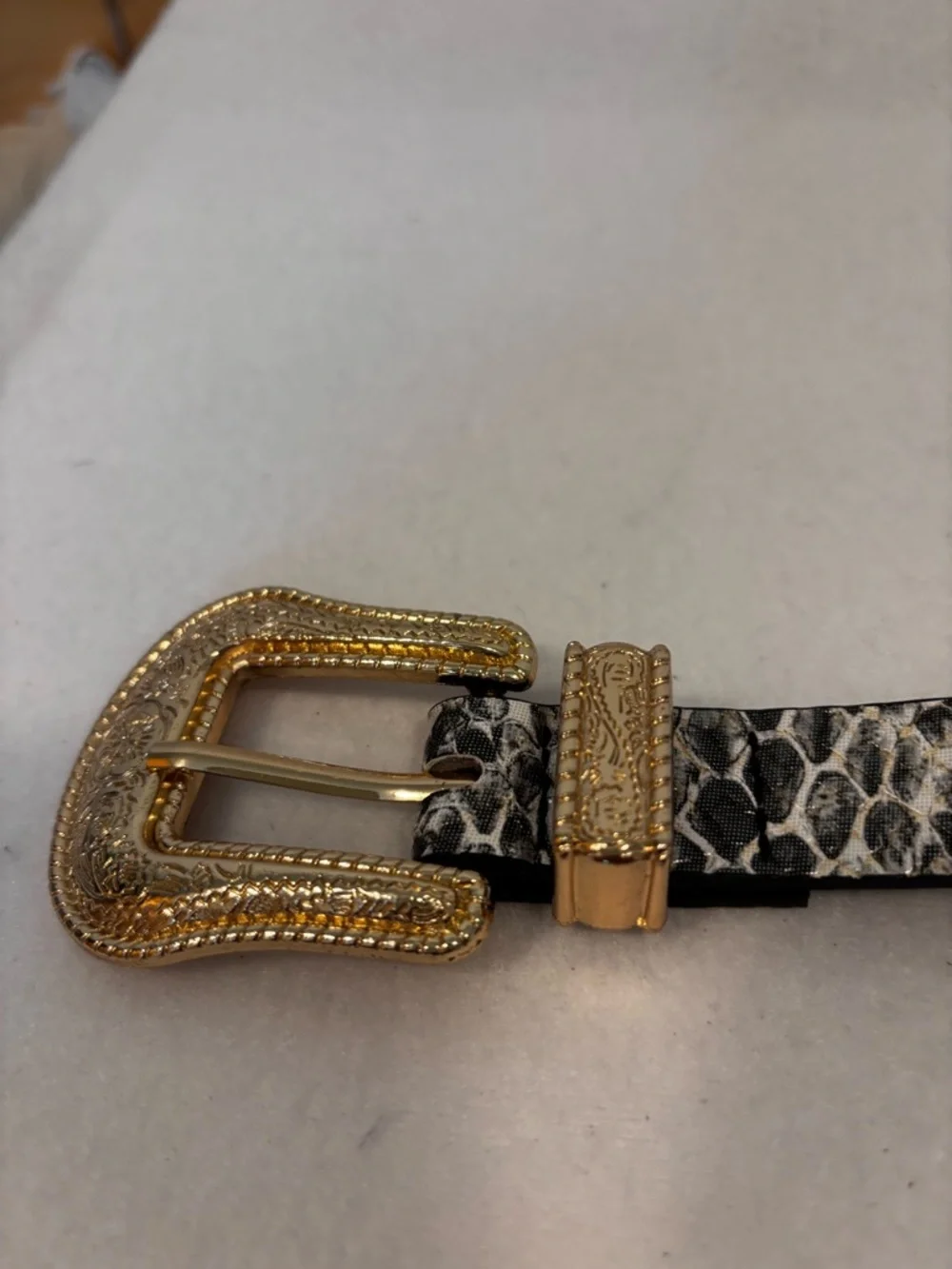 Blazin Roxx Rhinestone Western, Belt Bundle + Snake print Double Buckle XS S